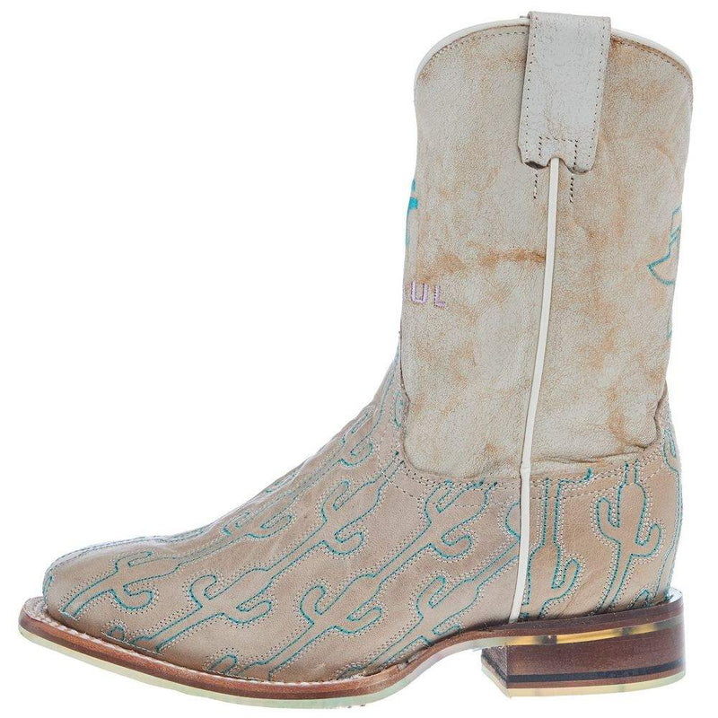 Tin Haul Footwear Kids Cacstitch and Cactus Toss Sole Boot