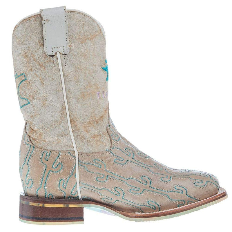 Tin Haul Footwear Kids Cacstitch and Cactus Toss Sole Boot