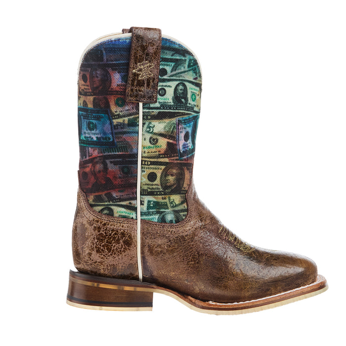 Tin Haul Kid`s Make It Rain w/ Making Bank Sole Boot