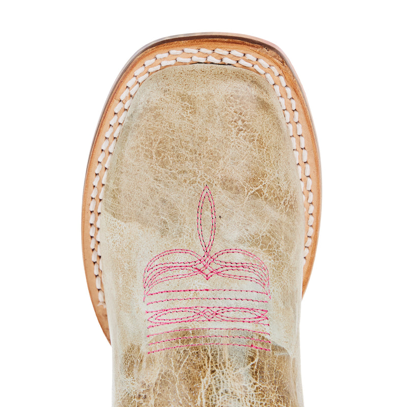 Tin Haul Kid`s Let`s Go Cowgirl w/ Flower Power Sole Boot