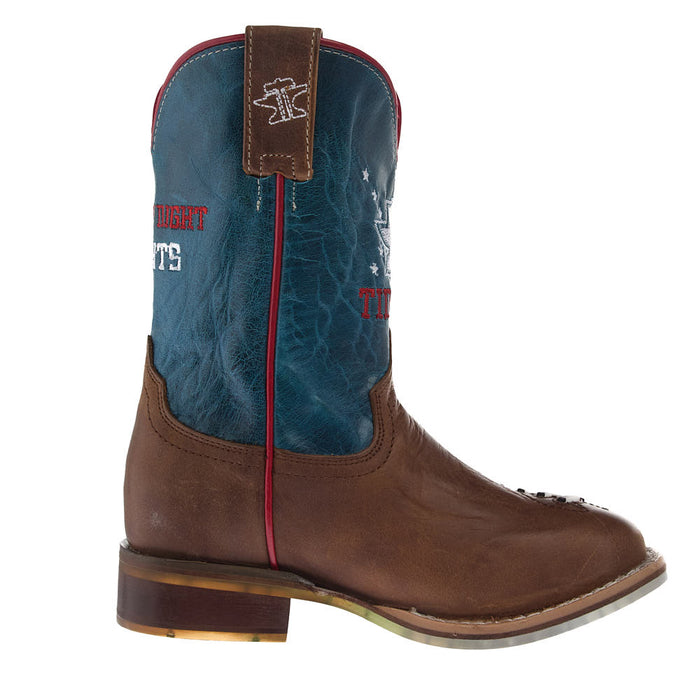 Tin Haul Kid's Footballer Friday Night Lights Sole Square Toe Boot