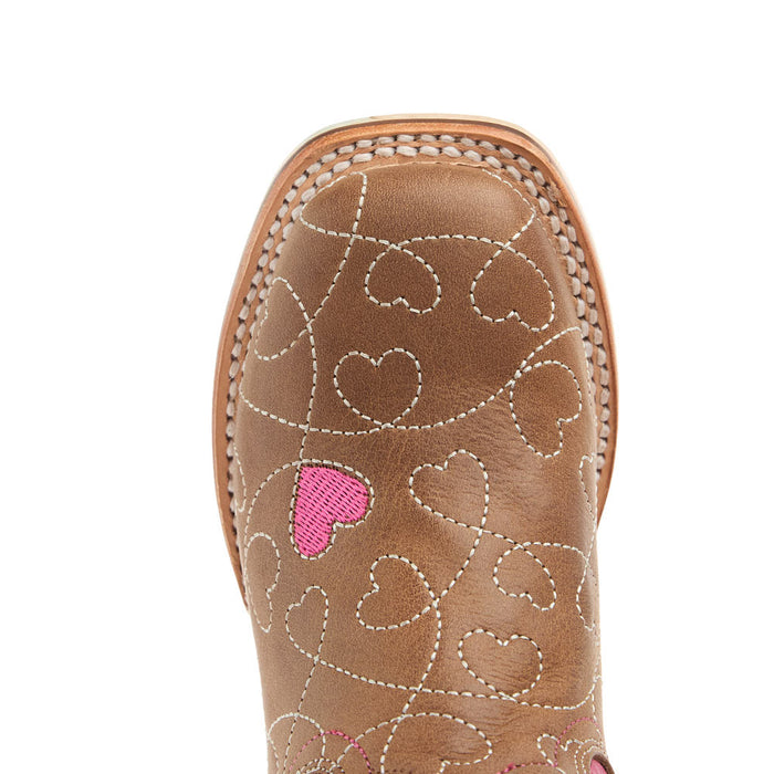 Tin Haul Kid's Sweetheart I Love Horses Sole Square Toe Boot