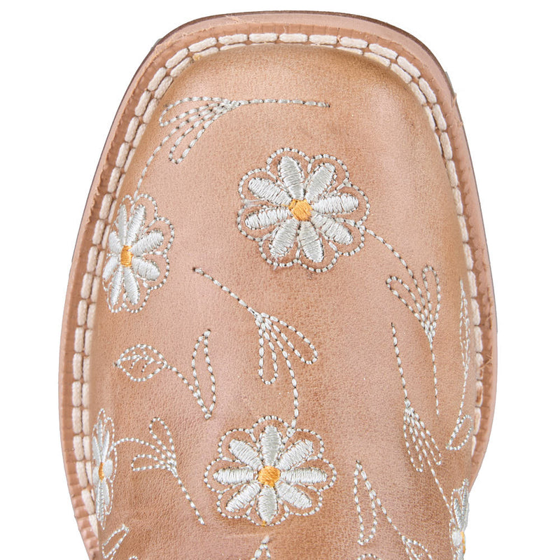Tin Haul Kid's Meadow Mare Sole Daisy Dots Vamp 8in White Top