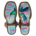 Tin Haul Footwear Little Kids Feathers Top and Hummingbird Sole 8 In Top Boot