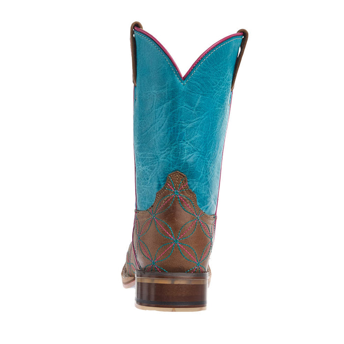Tin Haul Kid's Twister Embroidered Square Toe Tutti Fruti Sole Boot