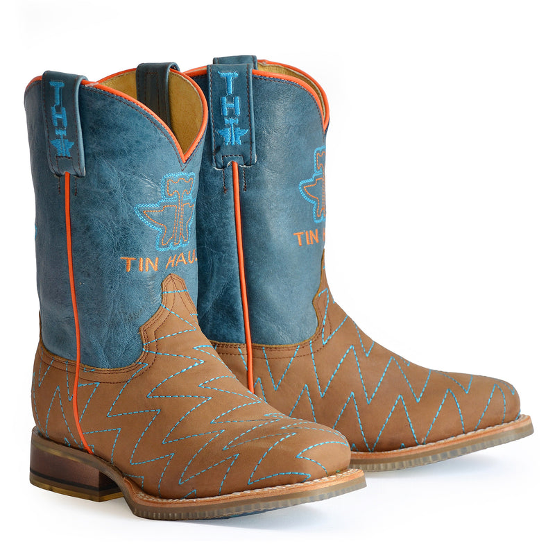 Tin Haul Tin Haul Kids Zig Zig with Anvil Sole Boot
