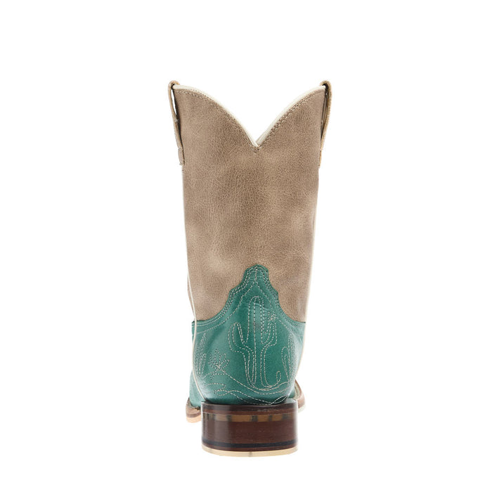Tin Haul Kid's Prickly Pear Sole Square Toe Boot