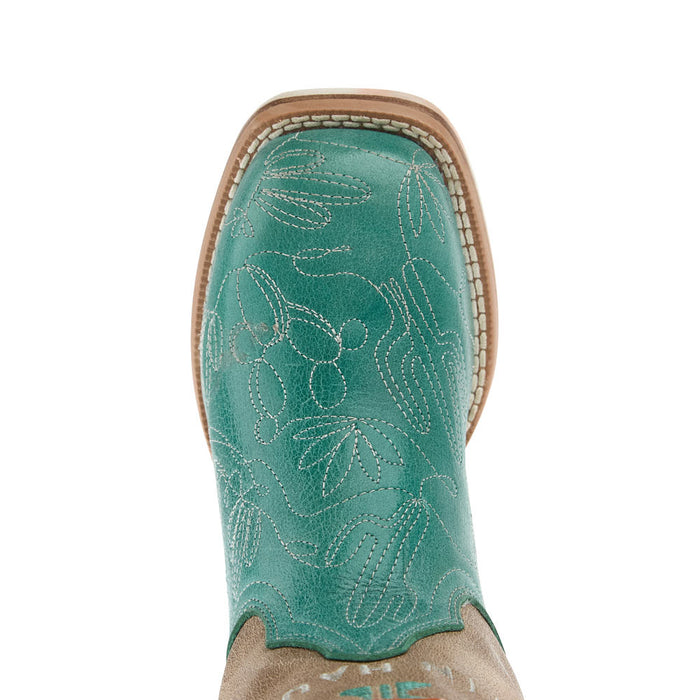 Tin Haul Kid's Prickly Pear Sole Square Toe Boot