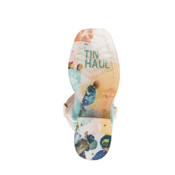 Tin Haul Kid's Prickly Pear Sole Square Toe Boot