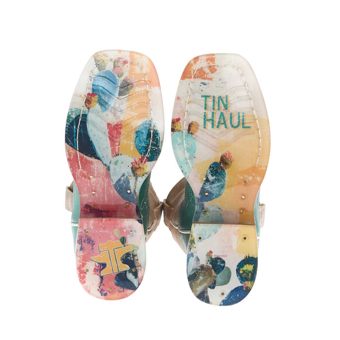 Tin Haul Kid's Prickly Pear Sole Square Toe Boot