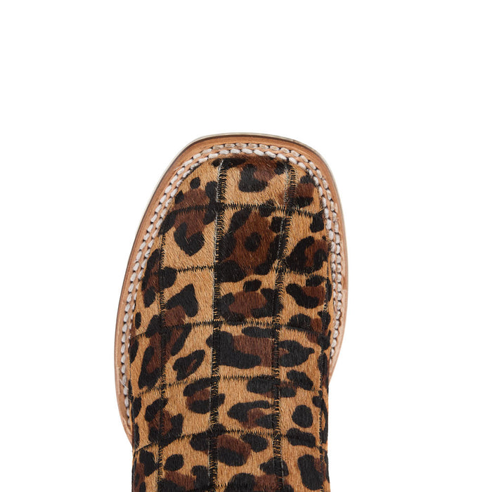 Tin Haul Women's Cheetah Vamp 11In Black Top Boot