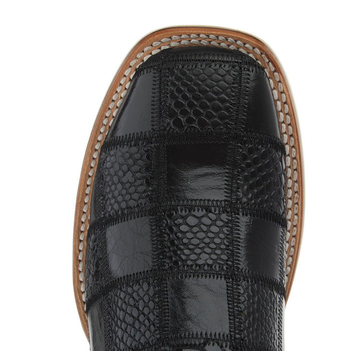 Tin Haul Women's Black Checker'd 11in Black Top