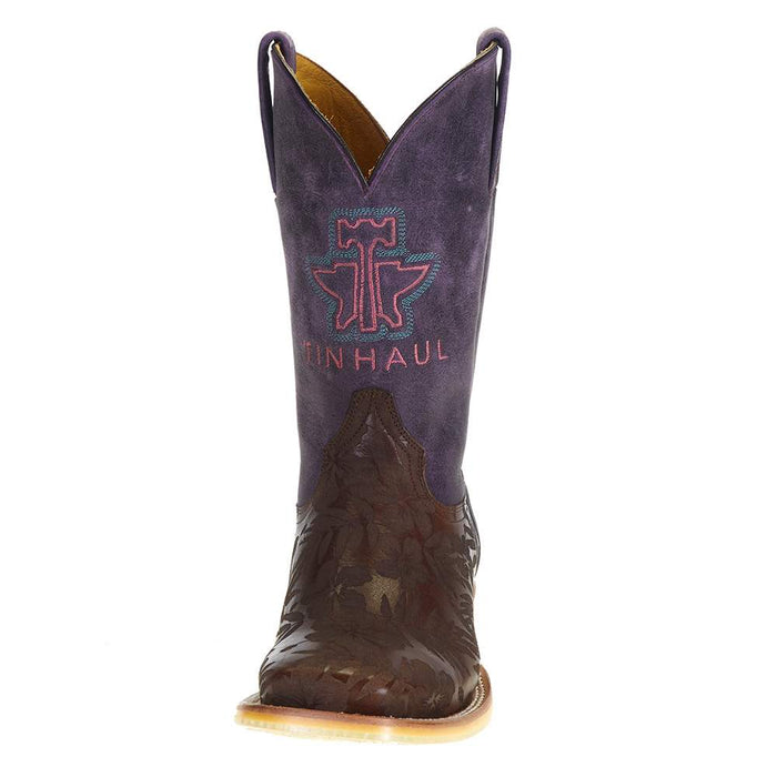 Tin Haul Footwear Womens Aloha Floral Pineapple Sole Boot