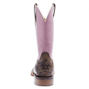 Tin Haul Footwear Women's Azteca/ Headdress Sole 11 In Pink Top Cowgirl Boots