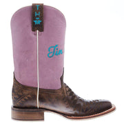 Tin Haul Footwear Women's Azteca/ Headdress Sole 11 In Pink Top Cowgirl Boots