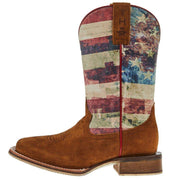 Tin Haul Footwear Youth Little Patirot with Americana Sole Cowboy Boot