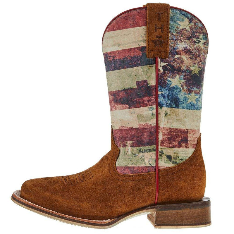 Tin Haul Footwear Youth Little Patirot with Americana Sole Cowboy Boot