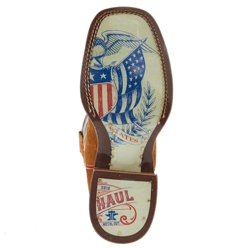 Tin Haul Footwear Youth Little Patirot with Americana Sole Cowboy Boot