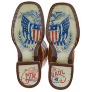 Tin Haul Footwear Youth Little Patirot with Americana Sole Cowboy Boot