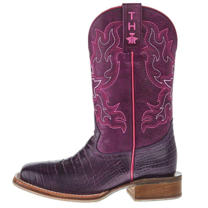Tin Haul Footwear Youth Purple People Eater with Snappy Sole Cowgirl Boot