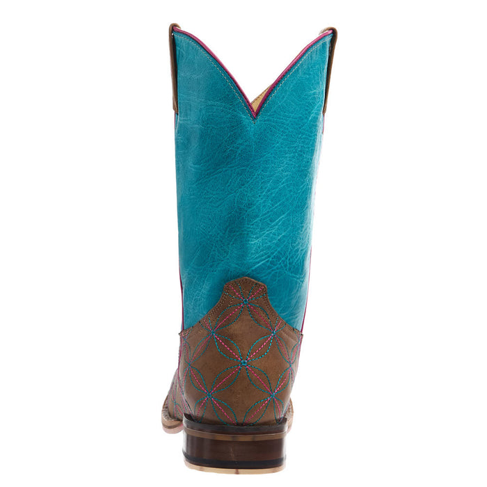 Tin Haul Youth Twister Embroidered Square Toe Tutti Fruti Sole Boot