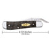 Case Black Curly Oak Wood - Smooth RussLock (71956L SS) Knife