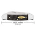 Case Black Curly Oak Wood - Smooth Canoe (72131 SS) Knife