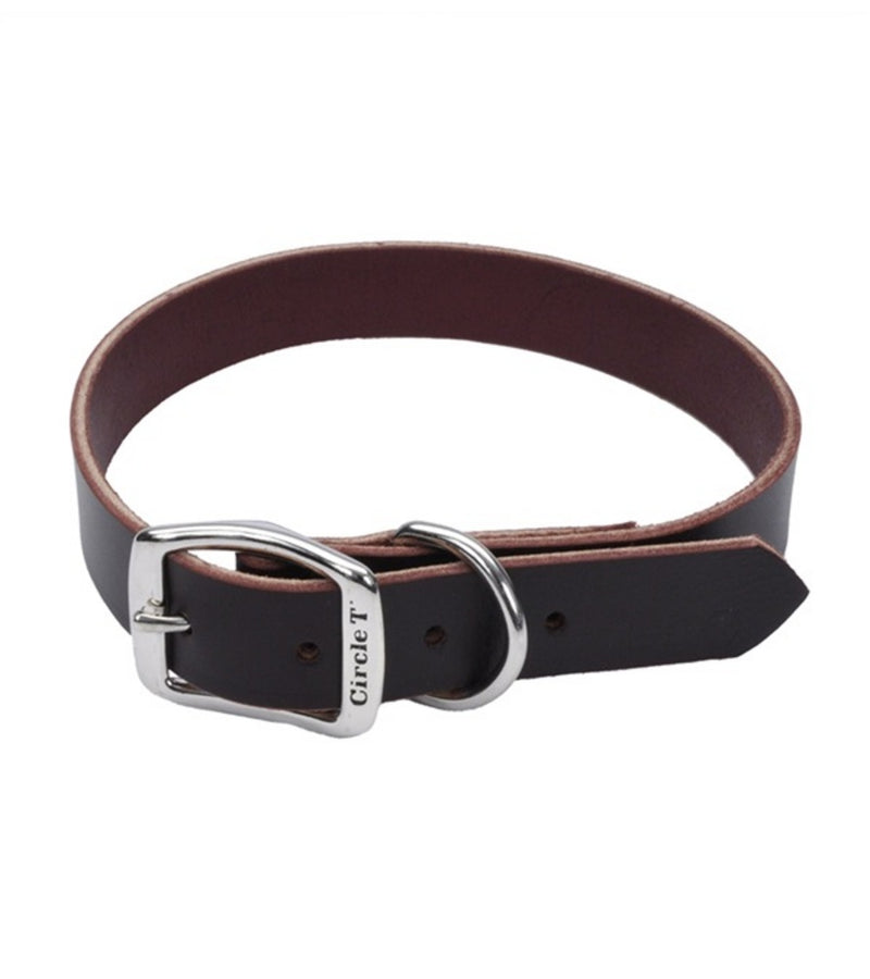 Latigo 5/8" Flat Dog Collar 14"-16"