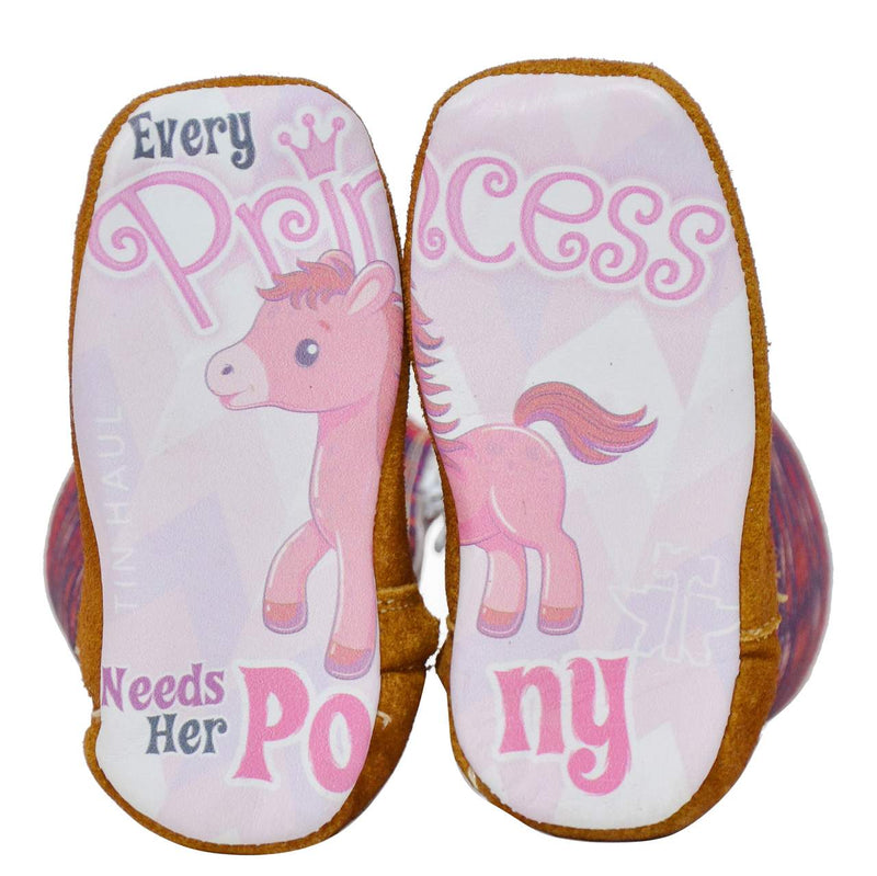 Tin Haul Infants Brown/Pink Mini Princess Boot