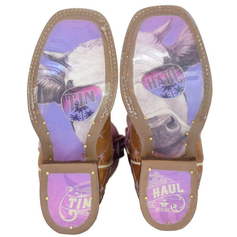 Tin Haul Footwear Kids Don't Touch Cool Moo Sole Boot