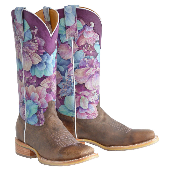 Tin Haul Women's Brown Honeylicious Cowgirl Boot