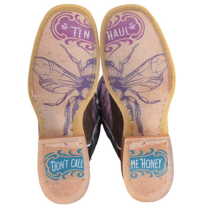 Tin Haul Women's Brown Honeylicious Cowgirl Boot