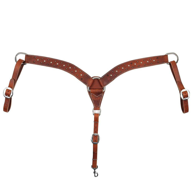 Circle Y Rosewood/Spots 2in Breast Collar