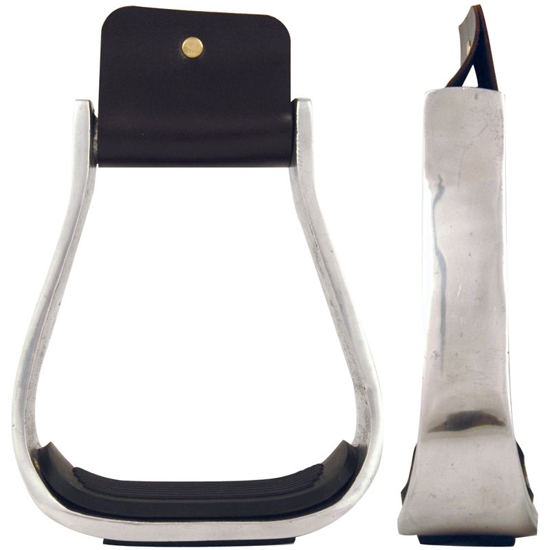 2 in Aluminum Rubber Tread Stirrup