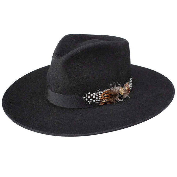 Black Midtown 2 3/4" Bound Edge Brim Fashion Hat