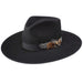 Black Midtown 2 3/4" Bound Edge Brim Fashion Hat