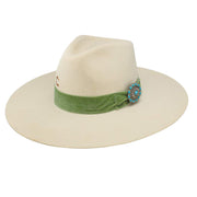 10X Ivory Shilo 4" Brim Pinch Front Fashion Hat