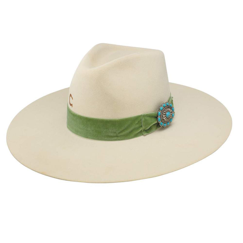 10X Ivory Shilo 4" Brim Pinch Front Fashion Hat