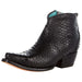 Womens Corral Black Python Ankle Bootie