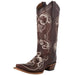Womens Brown Multi Embroidered Boot