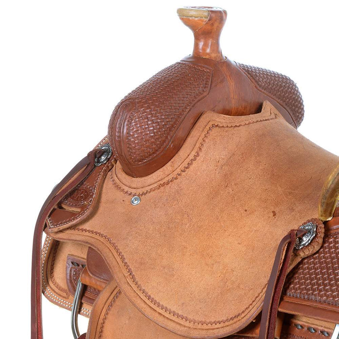 Nrs Competitors Heavy Oil 1/2 Breed Basket Stamp Olin Young Ranch Roper Saddle