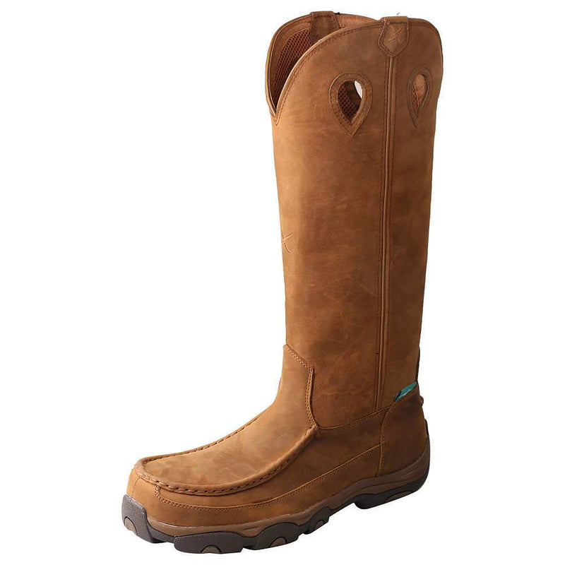 Men's Distressed Saddle H2O ViperGuard 17" Snake Boot