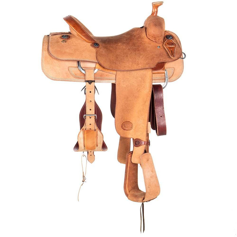 Nrs Competitors Natural Full Rough Out Team Roper Saddle