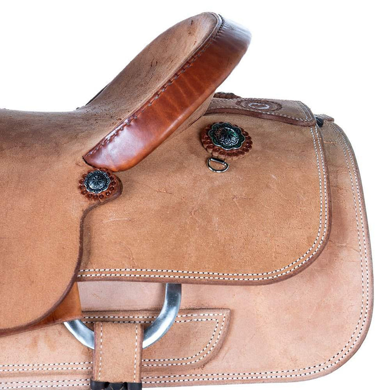 Nrs Competitors Natural Full Rough Out Team Roper Saddle