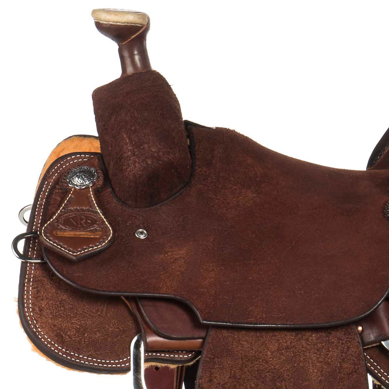 Nrs Competitors Competitor Series Chocolate Roughout Pencil Roll Youth Team Roping Saddle