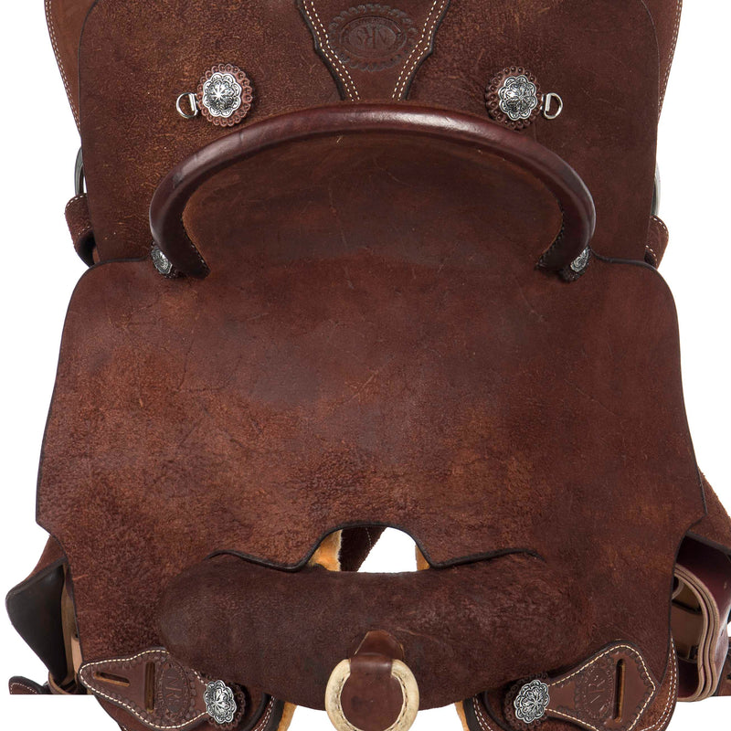 Nrs Competitors Competitor Series Chocolate Roughout Pencil Roll Youth Team Roping Saddle