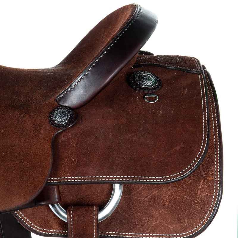 Nrs Competitors Chocolate Roughout Team Roping Saddle