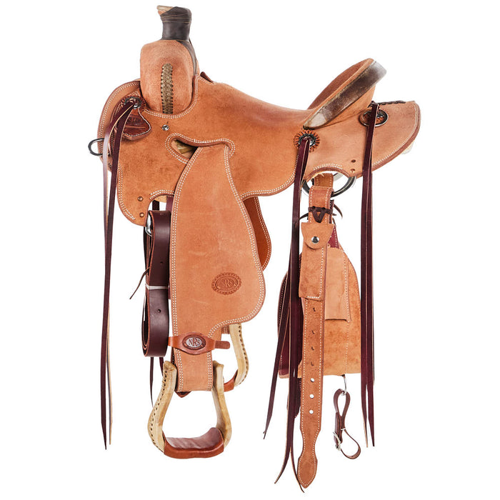 Nrs Competitors Heavy Oil Rough Out Rawhide Lacing Strip Down Ranch Saddle