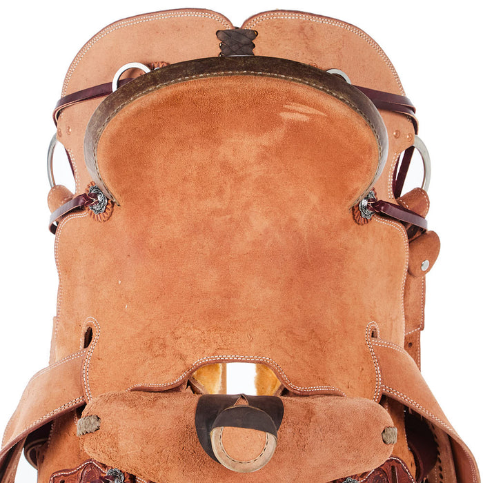 Nrs Competitors Heavy Oil Rough Out Rawhide Lacing Strip Down Ranch Saddle