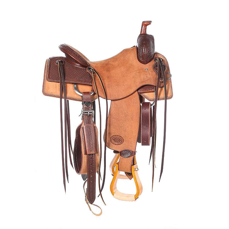Nrs Competitors Heavy Oil 1/4 Breed Basket Stamped Ranch Cutter Saddle